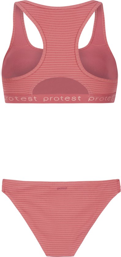 Protest Prteager – Bralette bikini set Dames – Sportieve bikini – Uitneembare vulling – Smooth Pink