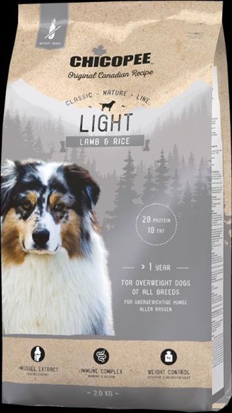 Chicopee CNL Light Lamb & Rice - Inhoud: 15 kg