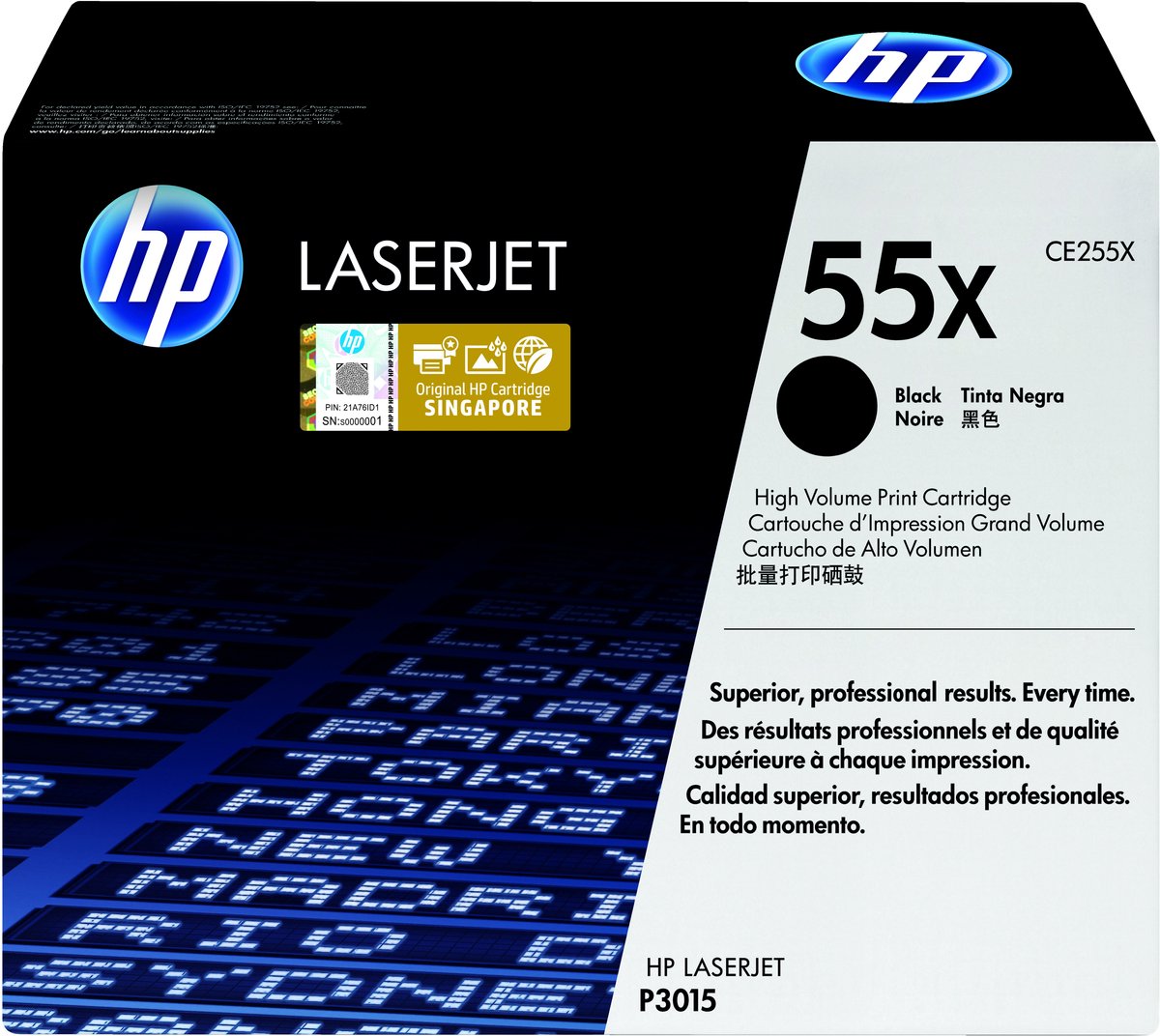 HP 55X - Tonercartridge / Zwart / Hoge Capaciteit