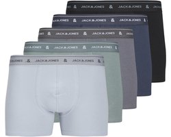 JACK&JONES ADDITIONALS JACWYATT SOLID TRUNKS 5 PACK Heren Onderbroek - Stormy Sea India Ink - Poppy Seed - Subdued Blue - Black