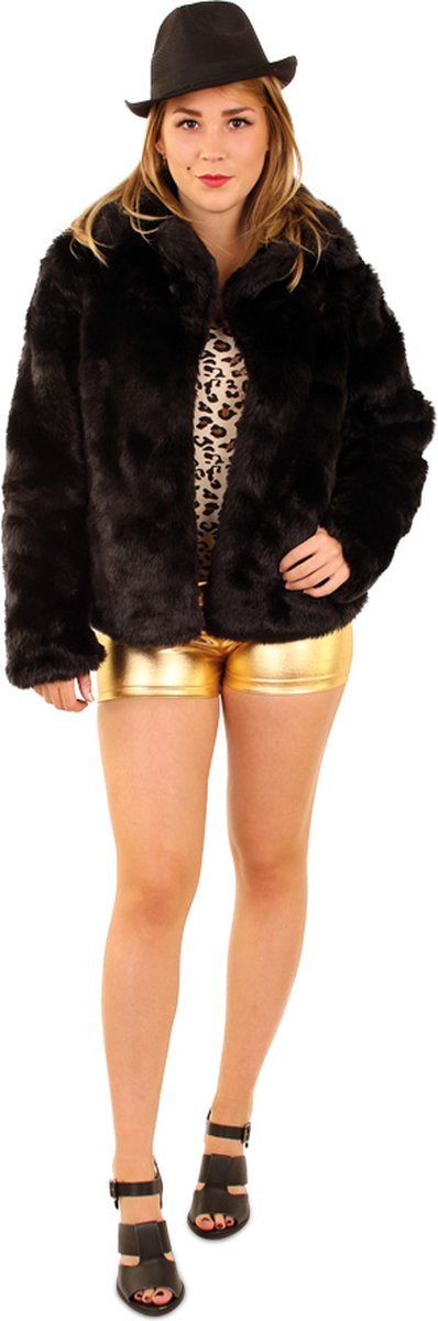 Hoer & Stripper & Bunny & Playboy Kostuum | Bontjas Luxe Hoer Vrouw | Maat 40-42 | Carnaval kostuum | Verkleedkleding