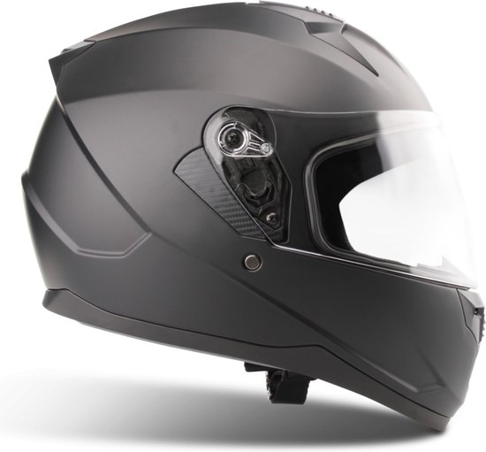 MY Motorrad Integralhelm Vollvisierhelm Mopedhelm mit Sonnenblende für Damen Herren,ECE 22.06 Genehmigung,Modell MY-936