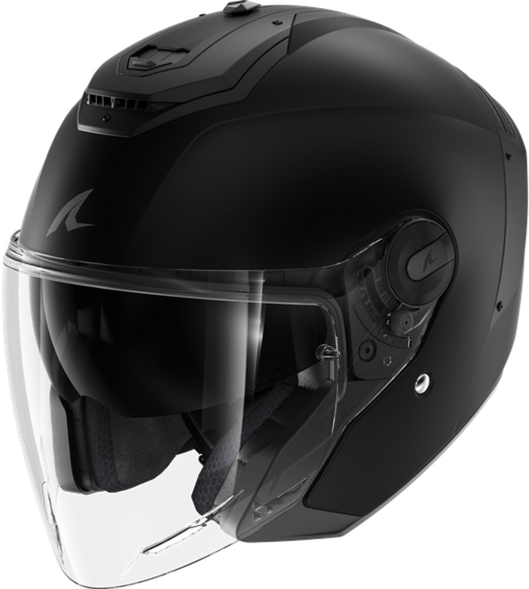 Shark RS JET Blank Mat Zwart Mat KMA Jethelm - Maat M - Helm – foto 8