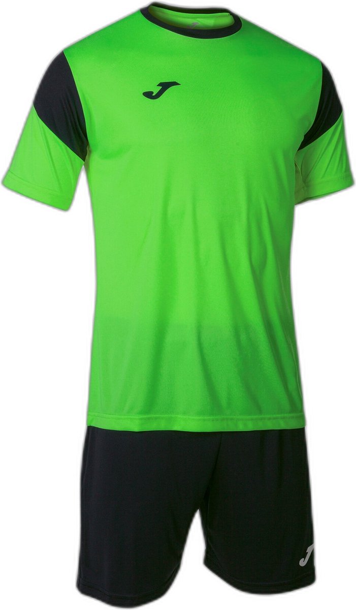 Joma Phoenix Voetbalset Korte Mouw Heren - Fluo Groen / Zwart | Maat: M