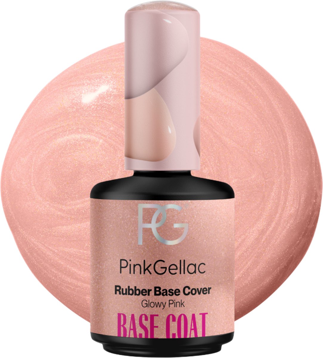 Goedkoopste Pink Gellac Base Coat Gellak - Rubber Base Cover Glowy Pink - Gel Nagels Producten - 15ml