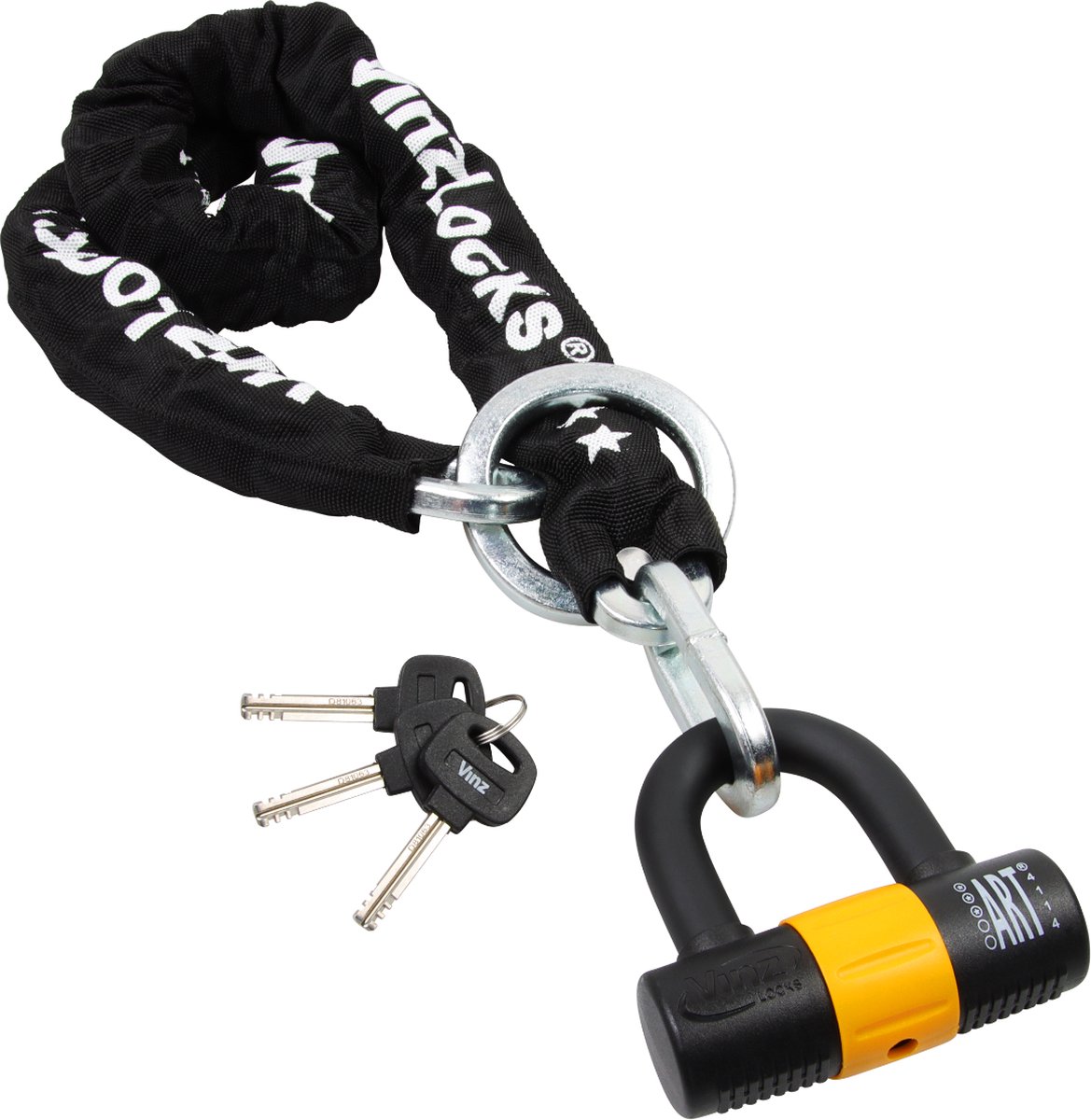Vinz Fogo Kettingslot - Motorslot - Scooterslot - Quadslot - 200cm