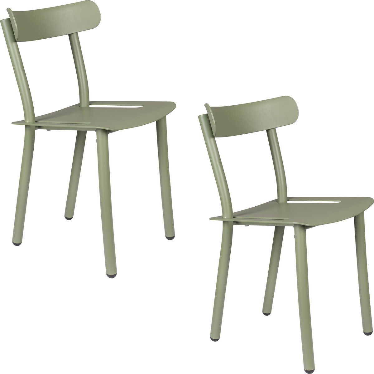 Zuiver Friday Tuinstoel Groen - Set van 2