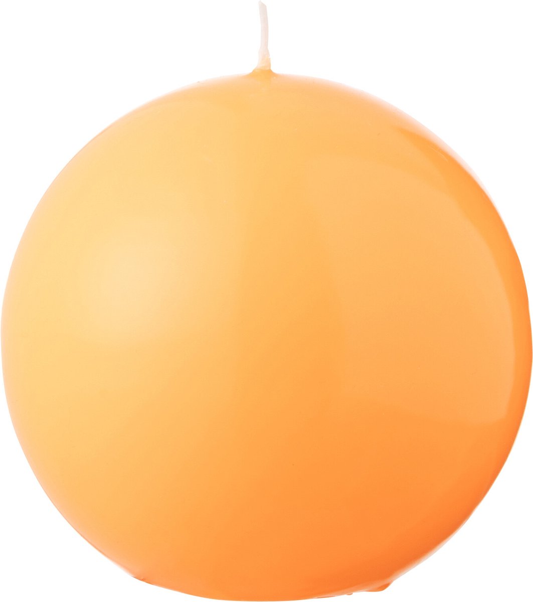 J-Line kaars Bol - fluo oranje - 30U