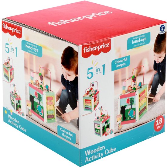 Fisher Price Activiteiten Kubus Hout