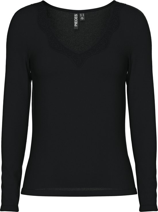 Pieces dames shirt Kant lange mouw - Barbera