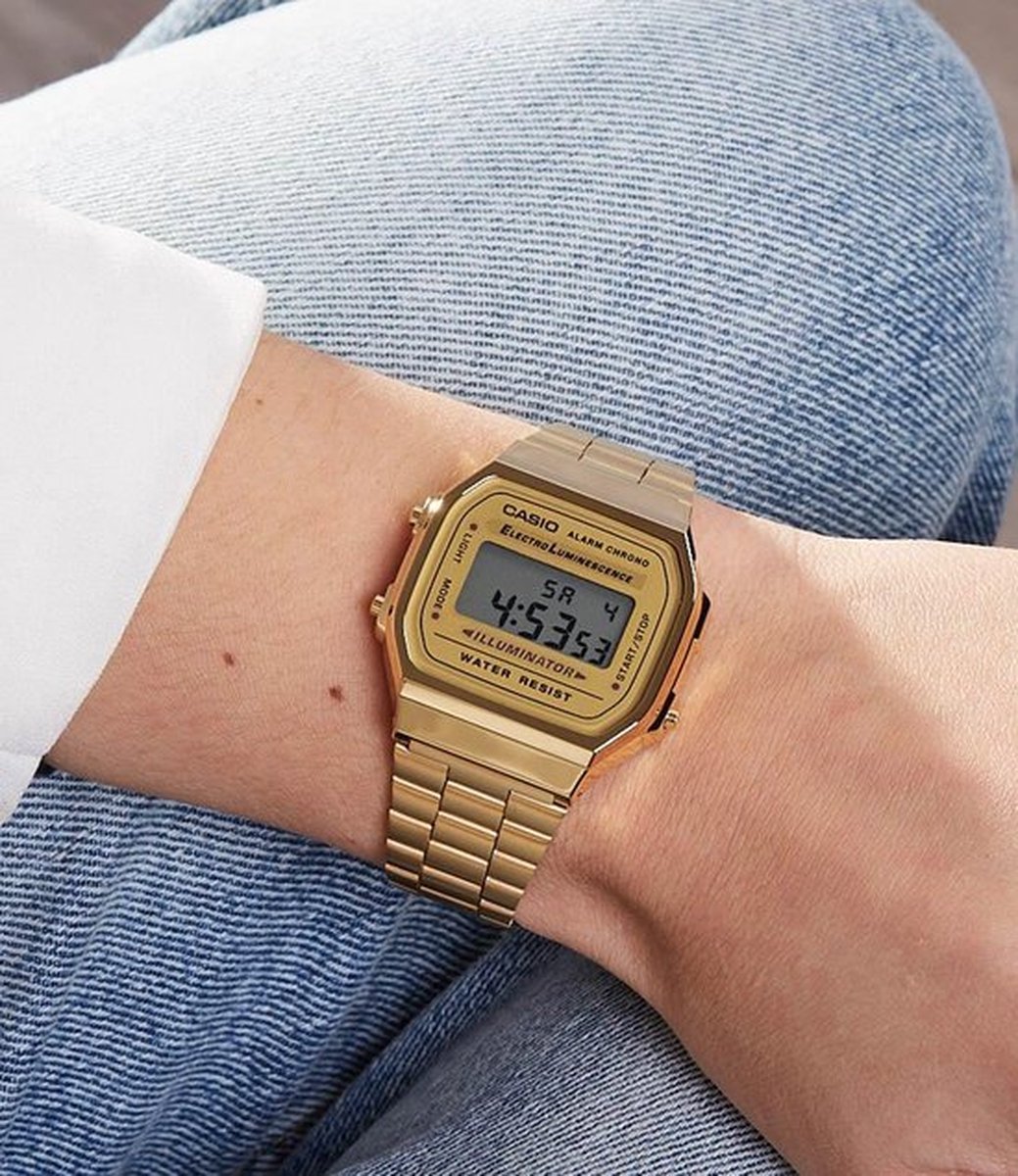 Casio Vintage Iconic A168WG-9EF Unisex Horloge 36,3 mm