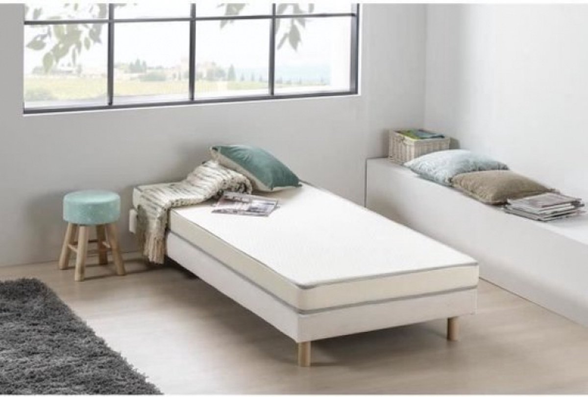 Schuimmatras 90 x 190 - Stevig comfort - Dikte 12 cm - Opgerold geleverd - DEKO DREAM Kietoa
