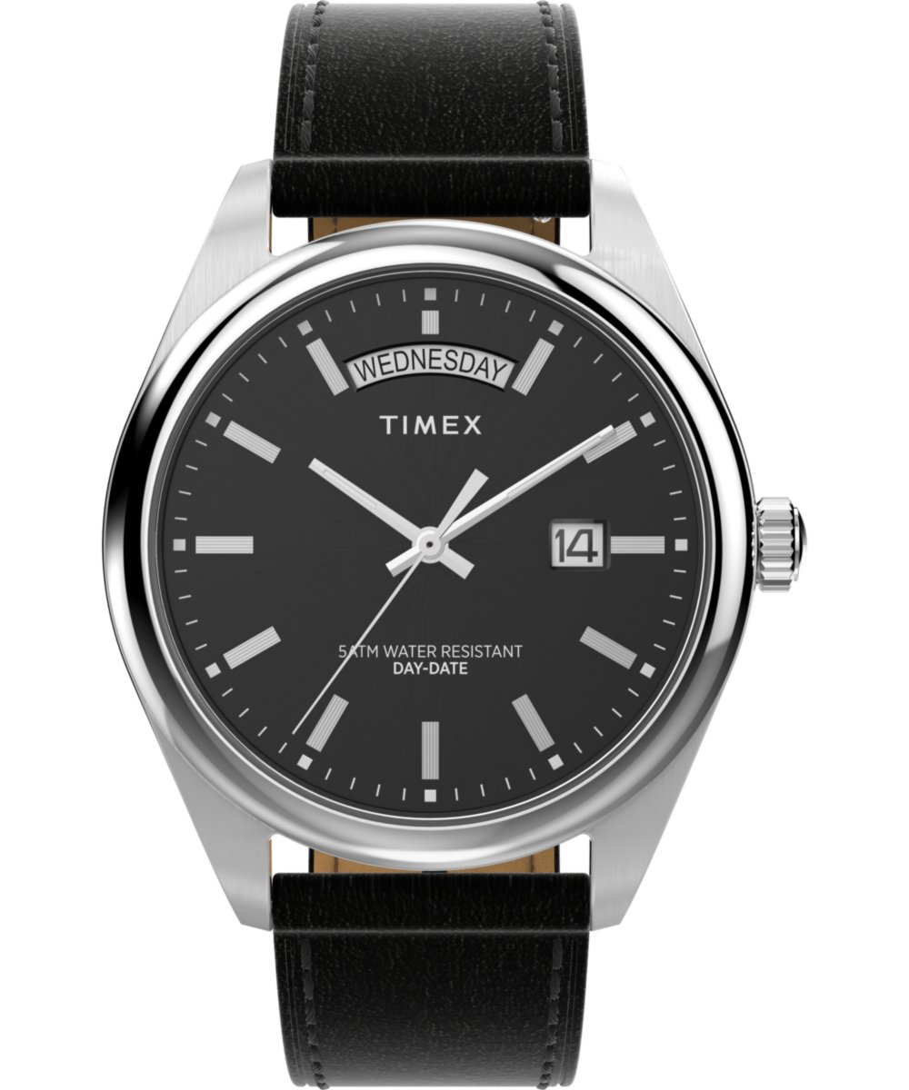 Timex Legacy TW2W57400 Horloge - Leer - Zwart - Ø 41 mm