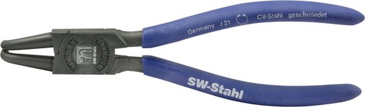 SW-Stahl 41402L Borgringtang 175 mm, gebogen, binnen I Borgringtang voor binnenborgringen volgens DIN-norm 5256 I Montagetang met dompelcoating