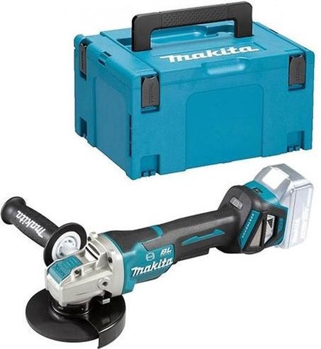Makita DGA519ZJ Accu Haakse Slijper 125mm X-LOCK 18V Basic Body in Mbox