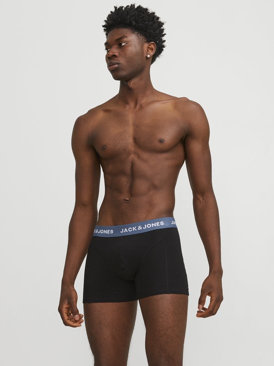 JACK&JONES JACSOLID TRUNKS 5 PACK ON Caleçons Homme - Taille XXL