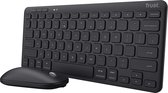Trust Lyra - Draadloos Toetsenbord en Muis - Multi connect - Qwerty US - Zwart