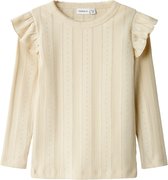 NAME IT NMFJULIA LS SLIM TOP NOOS Meisjes Top - Summer Sand