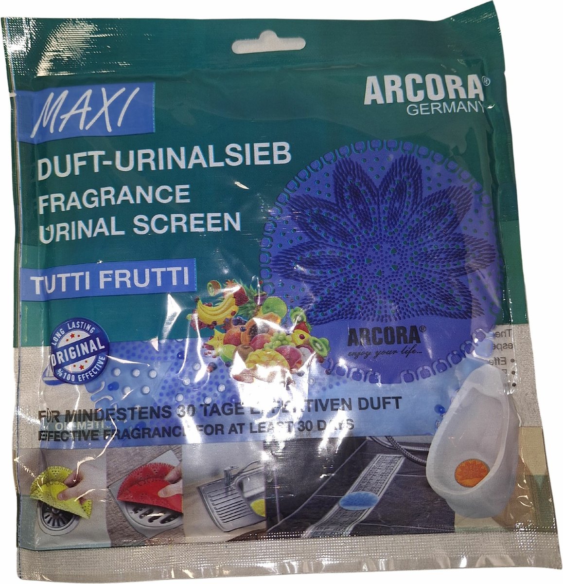 Geurmat Urinoir Maxi Tutti Frutti Blauw