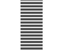 vidaXL - Zebra - rolgordijn - 110x200 - cm - stofbreedte - 105,9 - cm - zwart