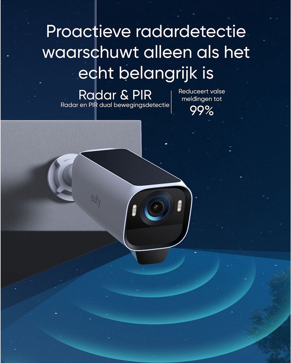 eufy Security eufyCam S3 Pro MaxColor Vision 4K 2-Cam Set inclusief Homebase 3 + E340 2K Draadloze Video Deurbel Inclusief Chime - Bundelvoordeel – foto 7