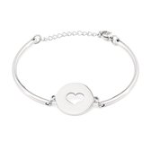 May Sparkle Happiness Dames Armband Staal - Zilverkleurig