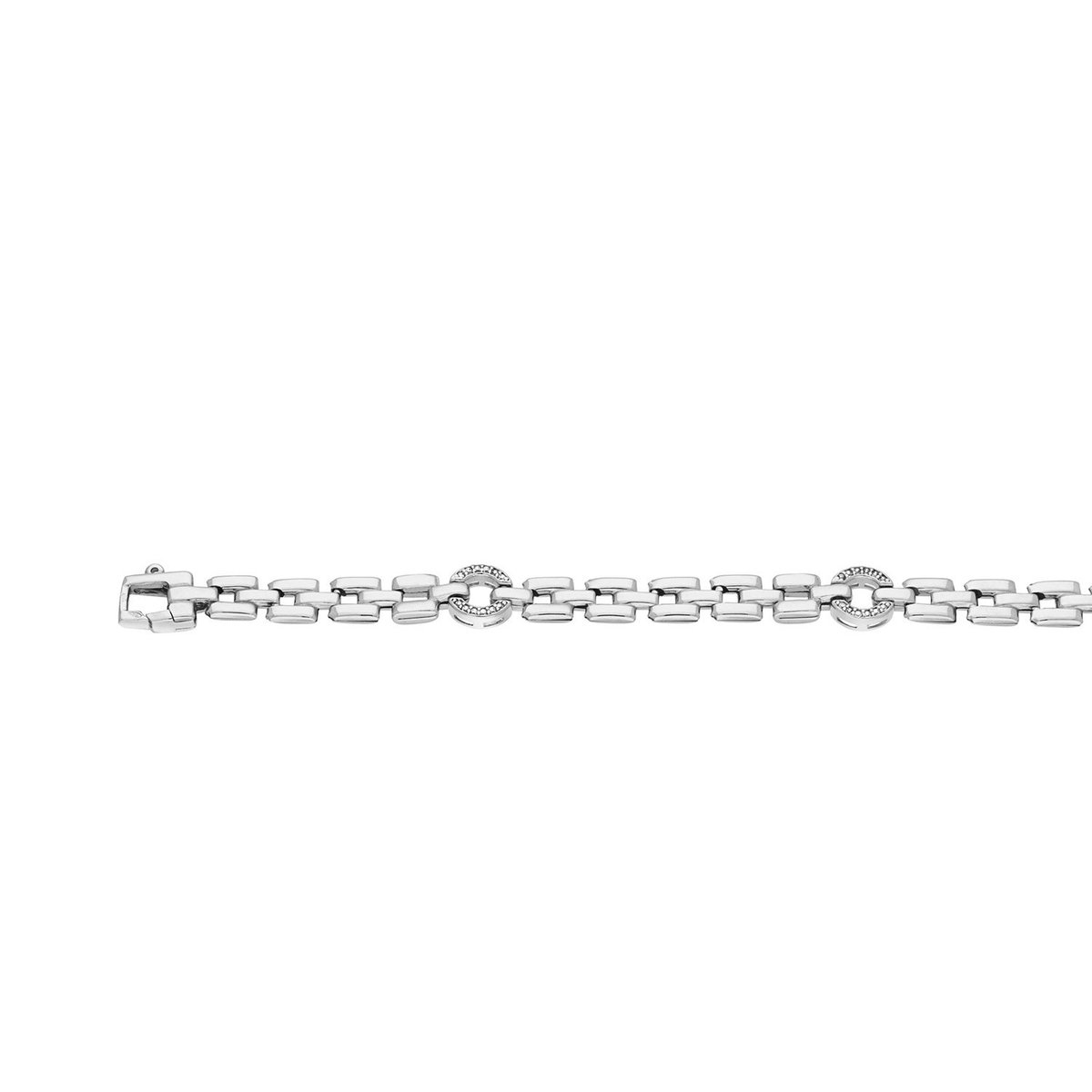 Silver Lining - 104.1332.19 - Armband - Zilver - Gerhodineerd - 19cm - Zirkonia