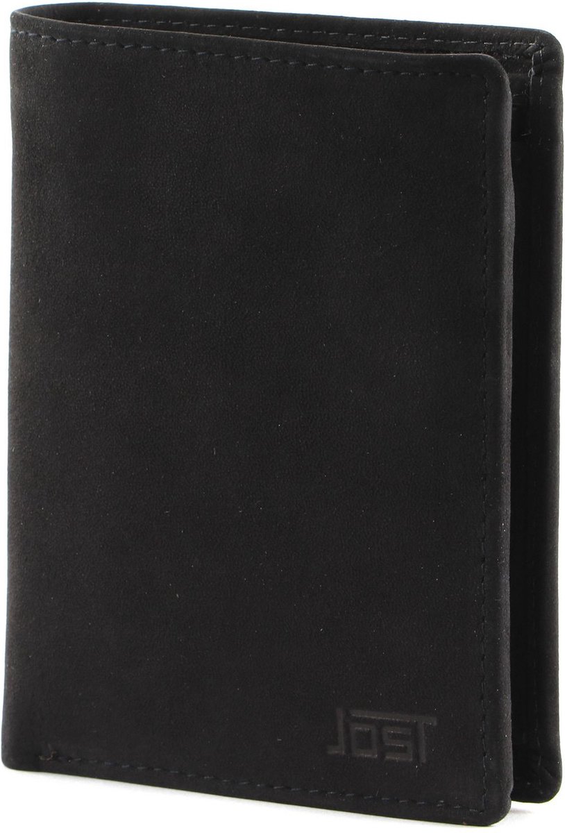 JOST Leren Portemonnee Vaxholm Wallet Black Zwart