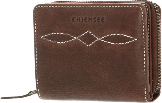 CHIEMSEE Cuir Porte-monnaie Leather Wallet Brown Brun
