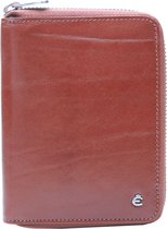 Esquire Porte-monnaie Toscana Zip Wallet Brown Brun