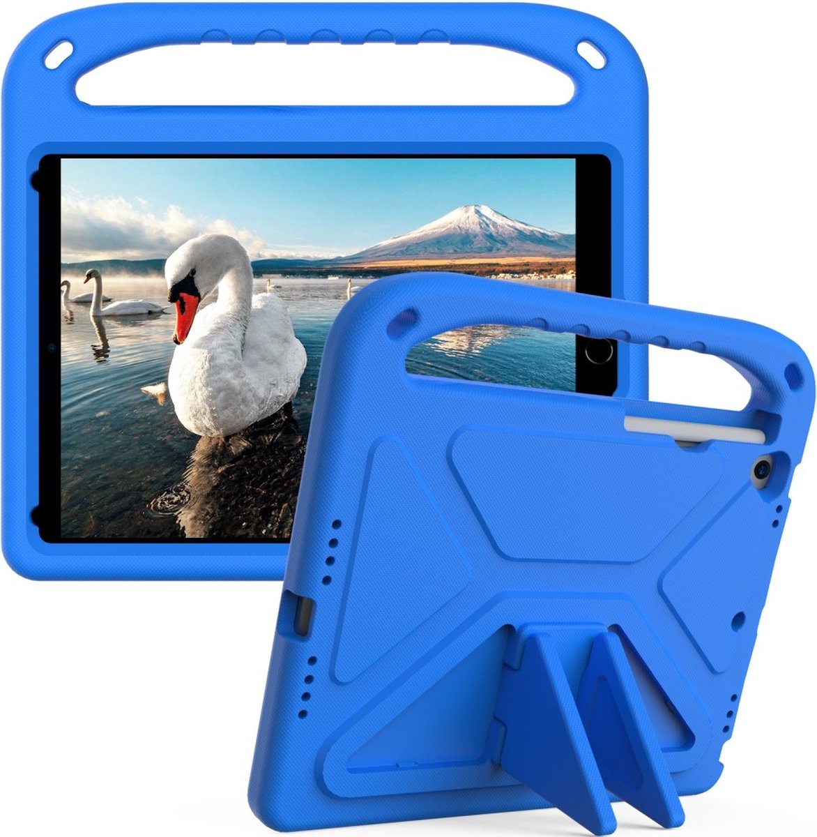 Tablethoes geschikt voor iPad 10.2 Hoesje - ShockProof Kids Case - Blauw