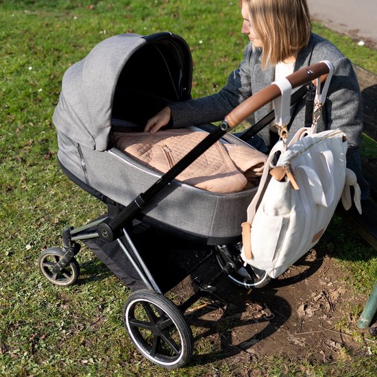 BEMINI Voetenzak - Biside 0-12m - Tussenseizoen comfort - Beige van Bemini — afbeelding 5