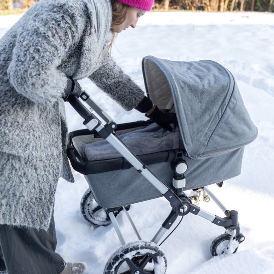 BEMINI Voetenzak - Biside 0-12m - Zacht comfort - Grizou van Bemini — afbeelding 2