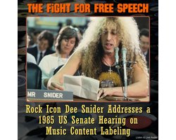 The Fight for Free Speech: Rock Icon Dee Snider Addresses a 1985 US Senate Hearing On Music Content Labeling