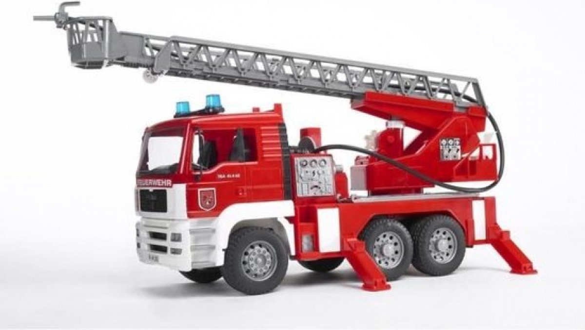 Bruder MAN Brandweerwagen met Draailadder - Speelgoedvoertuig — afbeelding 5