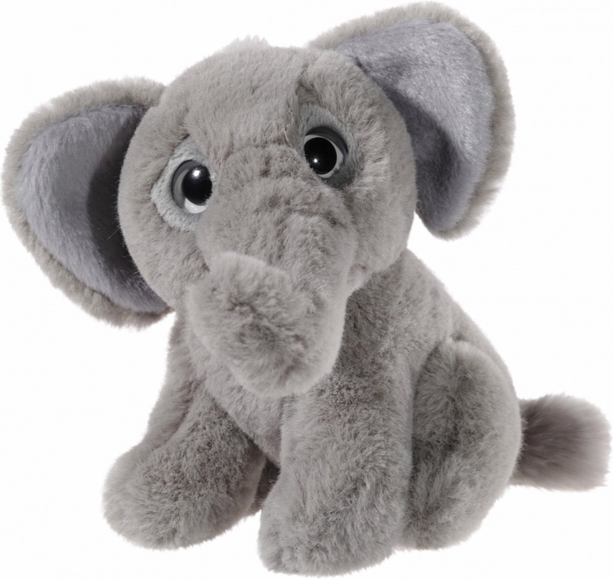 Heunec knuffel olifant Mini-Mi grijs pluche 14cm speelgoed.
