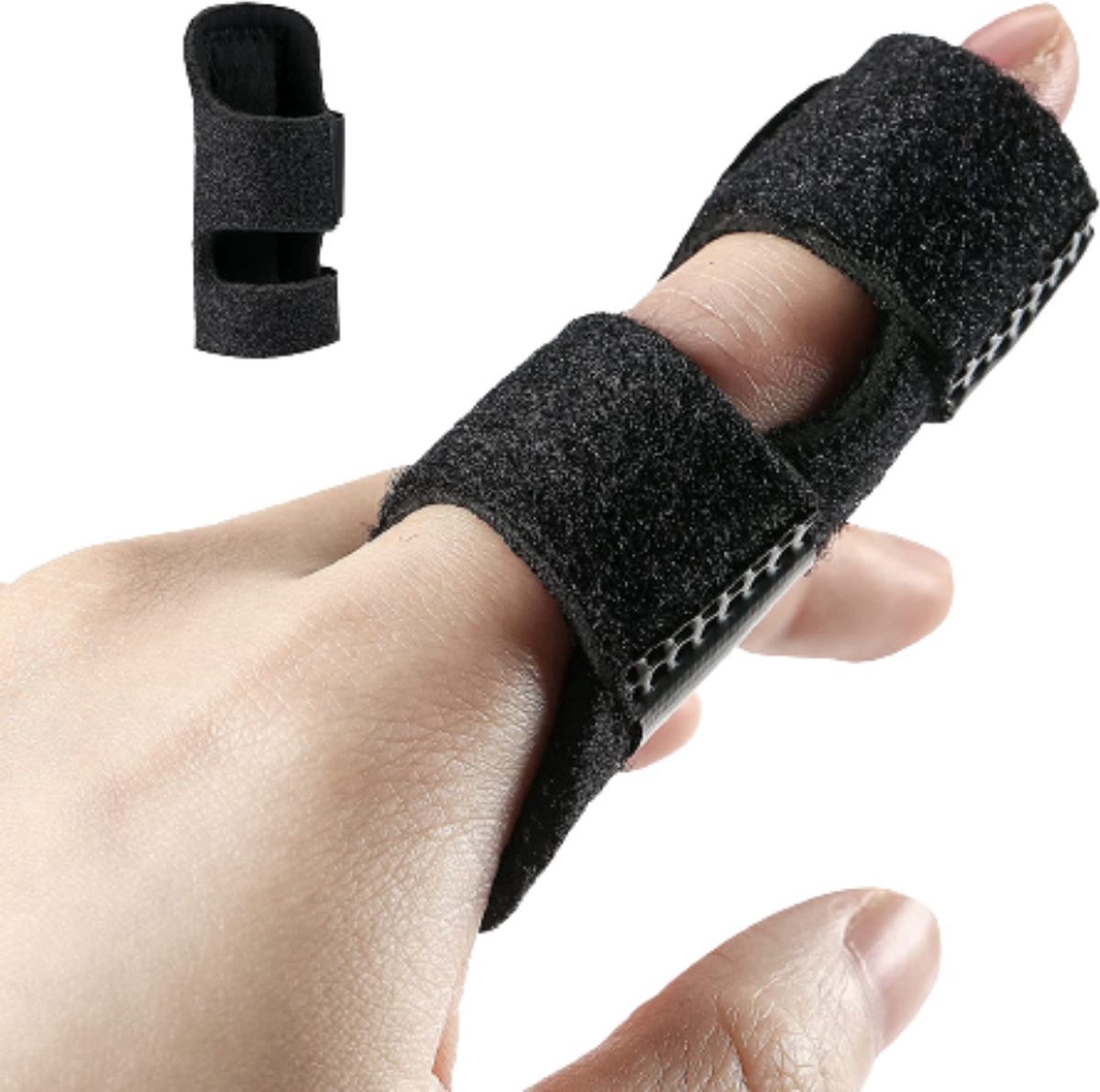 Goedkoopste Scoby - Vingerbrace - Spalk voor Vinger - Handbrace - Triggervinger - Gebroken Vinger - Sportbrace - Verstelbaar - Zwart