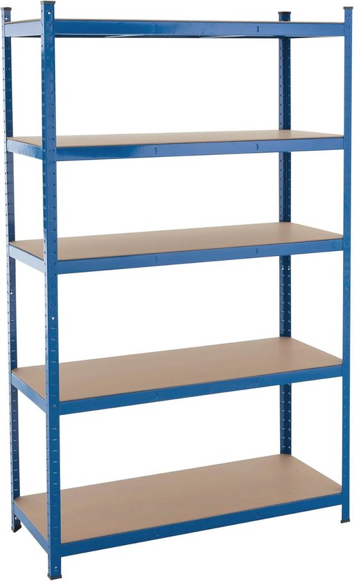 Yaheetech 5 planken, hoekplanken, opbergrekken, metaal, zware