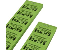 CombiCraft Consumptiebonnen rood alleen vandaag geldig 10 per strip rood - per 1000 bonnen