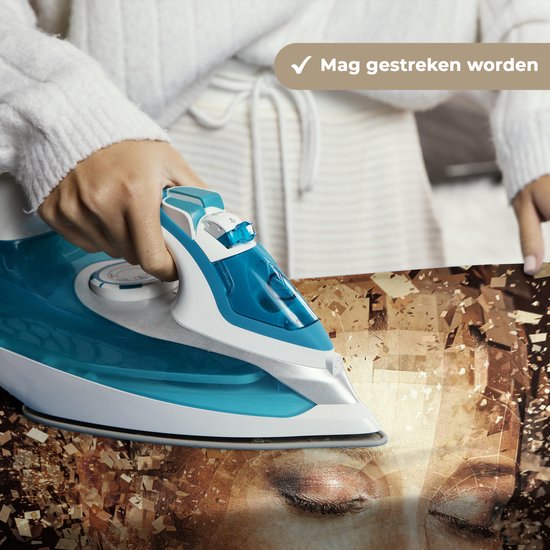 Wandkleed 60x60 cm - Wanddoek Vrouw - Abstract - Kunst - Wandtapijt - Wandkleden