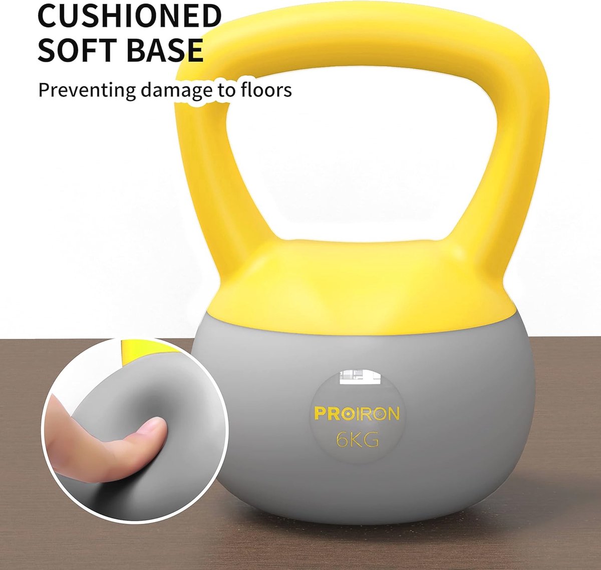 Zachte Kettlebells voor Thuisgym - Antislip Handvat, Ideaal voor Krachttraining en Fitness – foto 2
