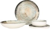 Bol.com Rinart serviesset (Large) - Obvara - 24 delig - 6 persoons - Porselein aanbieding