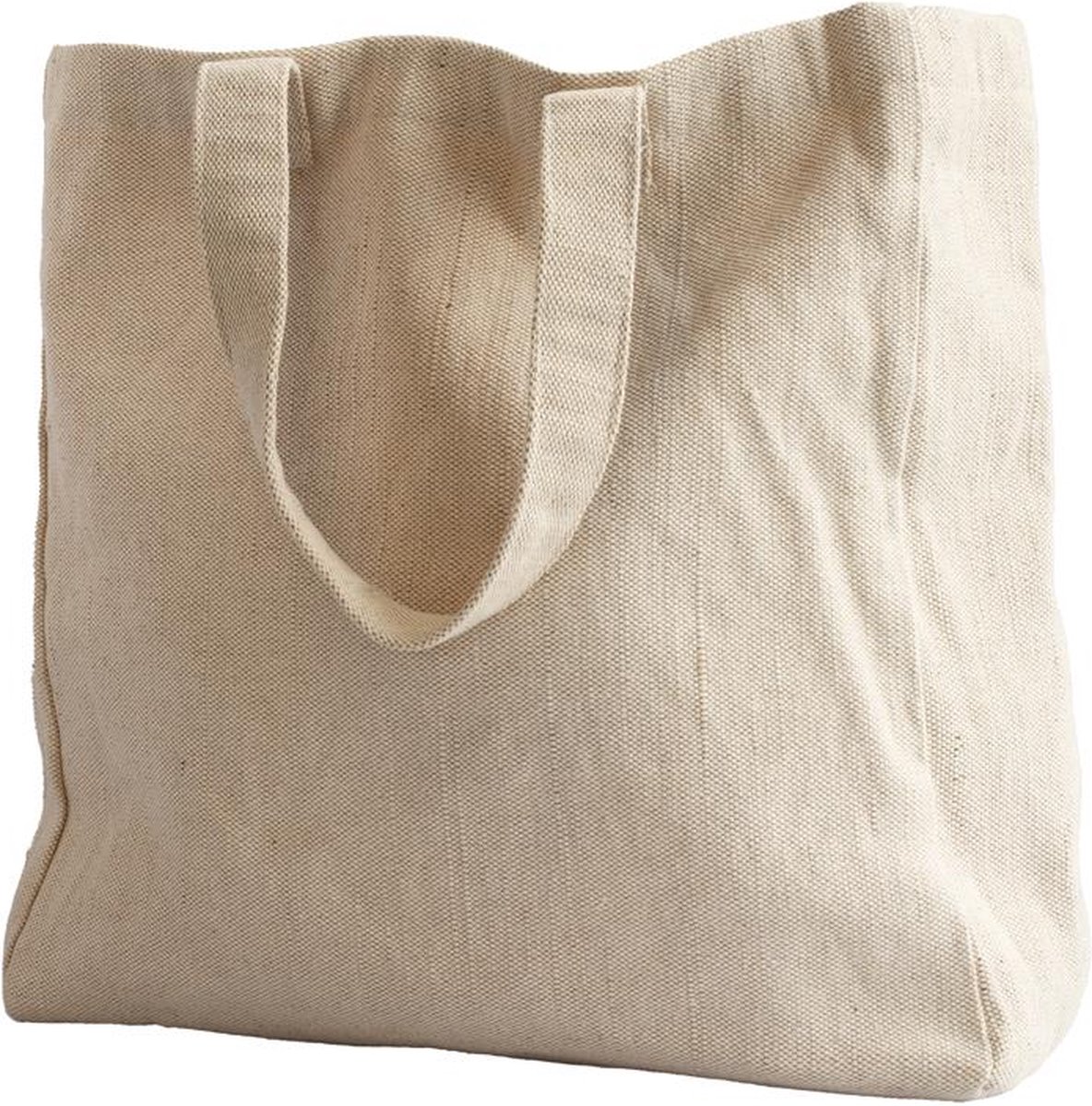Leeff Tote Bag Tooske – La vie est belle – Crème – Katoen
