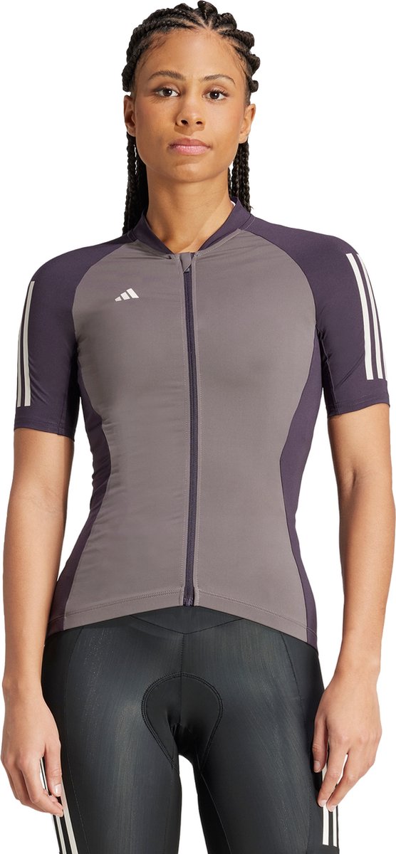 adidas Performance Essentials 3-Stripes Wielrenshirt Dames Bruin