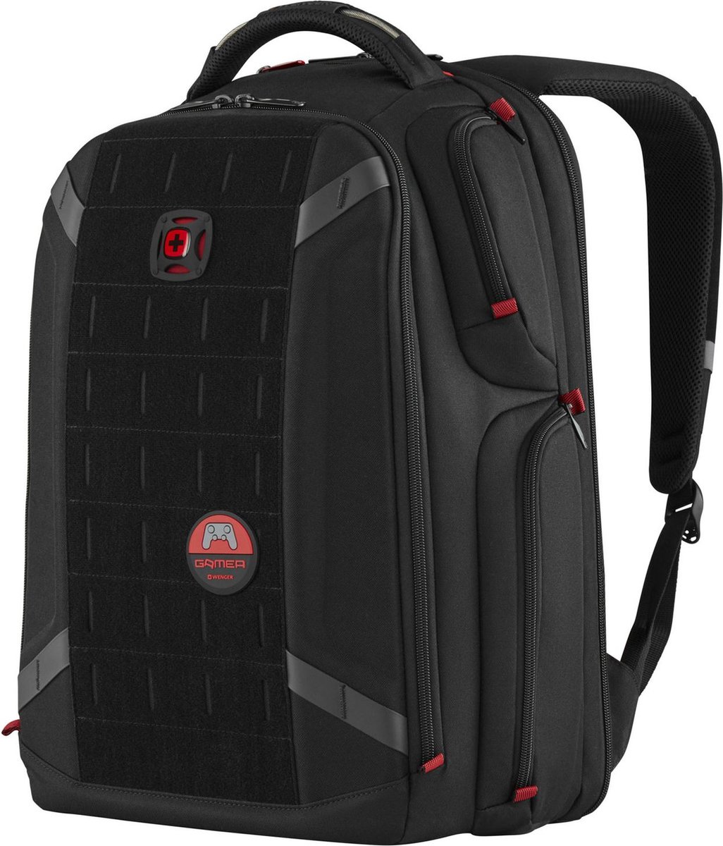 WENGER Laptop rugzak Rugzak met laptopvak Tech PlayerOne 17.3" Gaming Laptop Backpack 29L Black Zwart