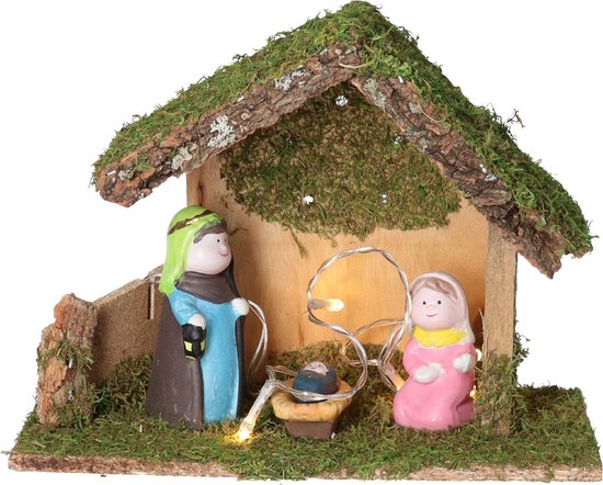 JOYIN 23 STKS Kerst Kleine Kerststal Speelset Beeldje, Kerst Verhaal Kribbe Scène Miniatuur Speelgoed voor Kinderen Peuters Xmas Gift, Party Decoraties Tafelblad