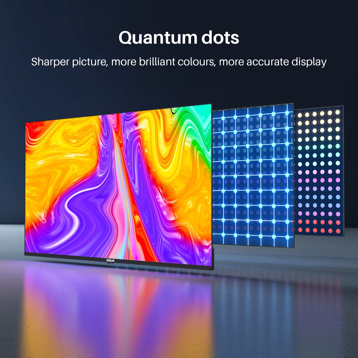 RCA Android Smart TV - QLED 4K Ultra HD - 43 inch/109 cm - Voice