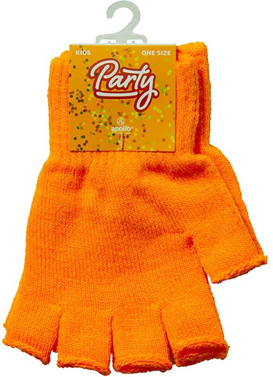 Gants sans doigts Kinder - Rouge-jaune-vert - Taille unique - Gants sans doigts enfants - Carnaval - Fête - Articles de fête - Apollo