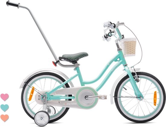 Flower Bike Fiets voor een meisje van 6 tot 10 jaar, 20 inch Abrikoos