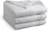 Bol.com Katoenen handdoek - 3 stuks - 50x100 - kleur wit aanbieding